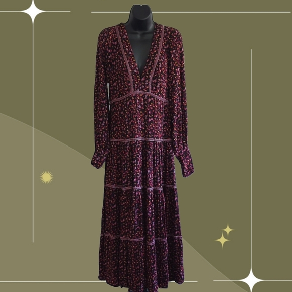 Dresses & Skirts - 🍋✨ Free People take a little time floral midi dress size 10